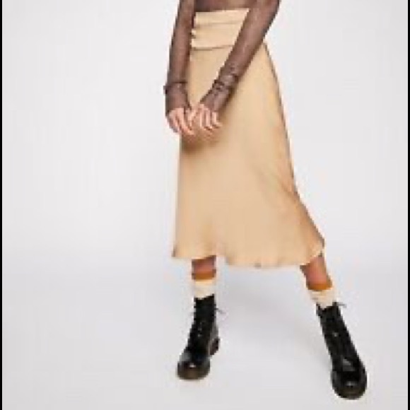 FP free people praline skirt Normani bias size 2 - Picture 4 of 9